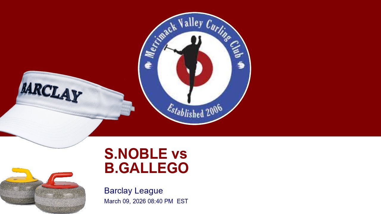 S5: MVCC Barclay League | S.NOBLE vs B.GALLEGO