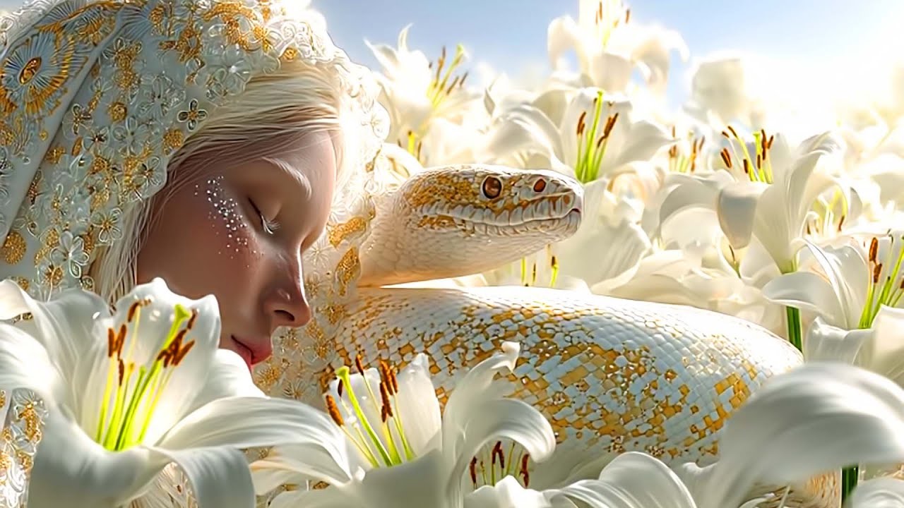 Divine Serenity: The Guardian of the Golden Light | Bright & Airy 4K Visuals