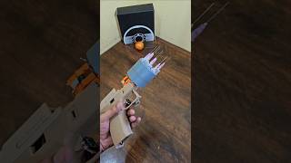 Testing syringe gun with medium power ! #engineering #electronics #funny #science #technology