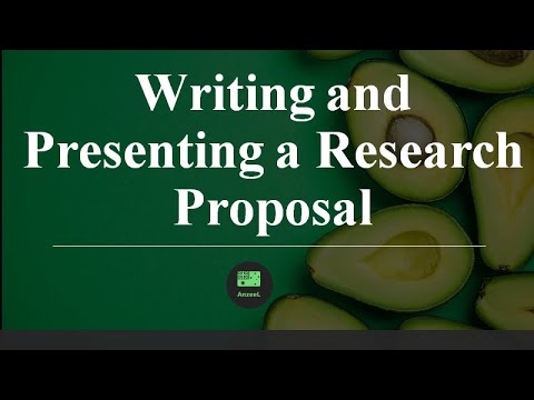 Writing and Presenting a Research Proposal - YouTube