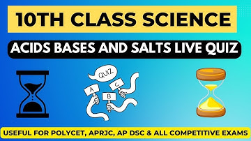 acids bases salts live quiz | chemistry  iq academy