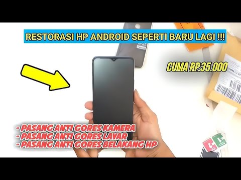 Begini Cara Pasang Anti Gores Ceramic Matte Privacy di    HP Android