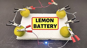 Lemon Battery Science Project - How to glow LED with Lemons