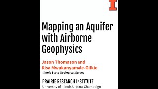 Mapping an Aquifer with Airborne Geophysics
