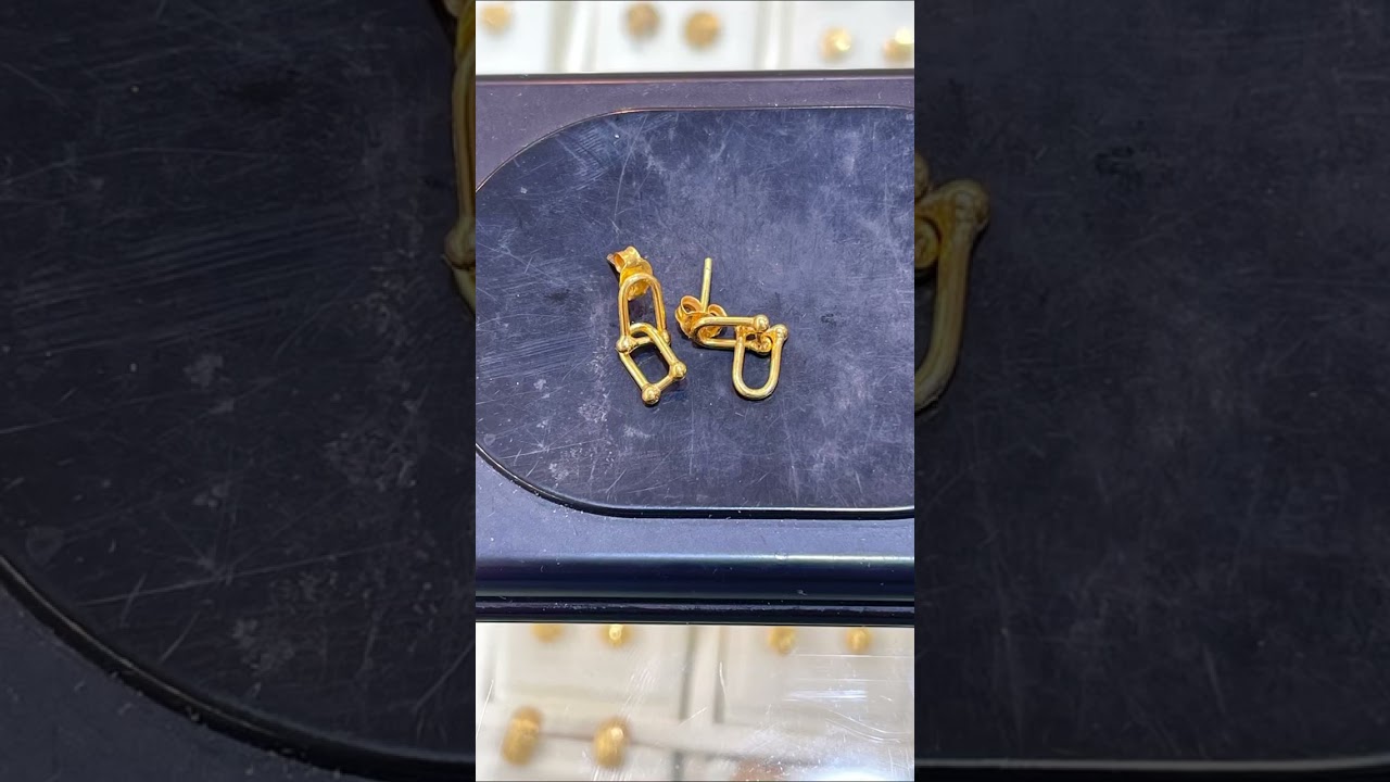 AFFORDABLE EARINGS IN 18K| LEGIT SAUDIGOLD 