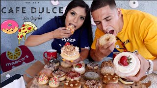 Epic Cheat Day #45 | Cafe Dulce LA Donuts Mukbang & Marco's Pizza screenshot 2