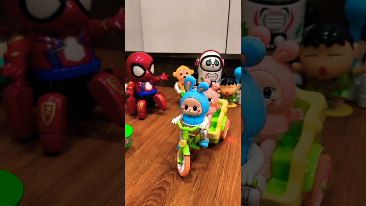 Spiderman mau pinjem sepeda labubu ☺️ Happy Ceria 💞