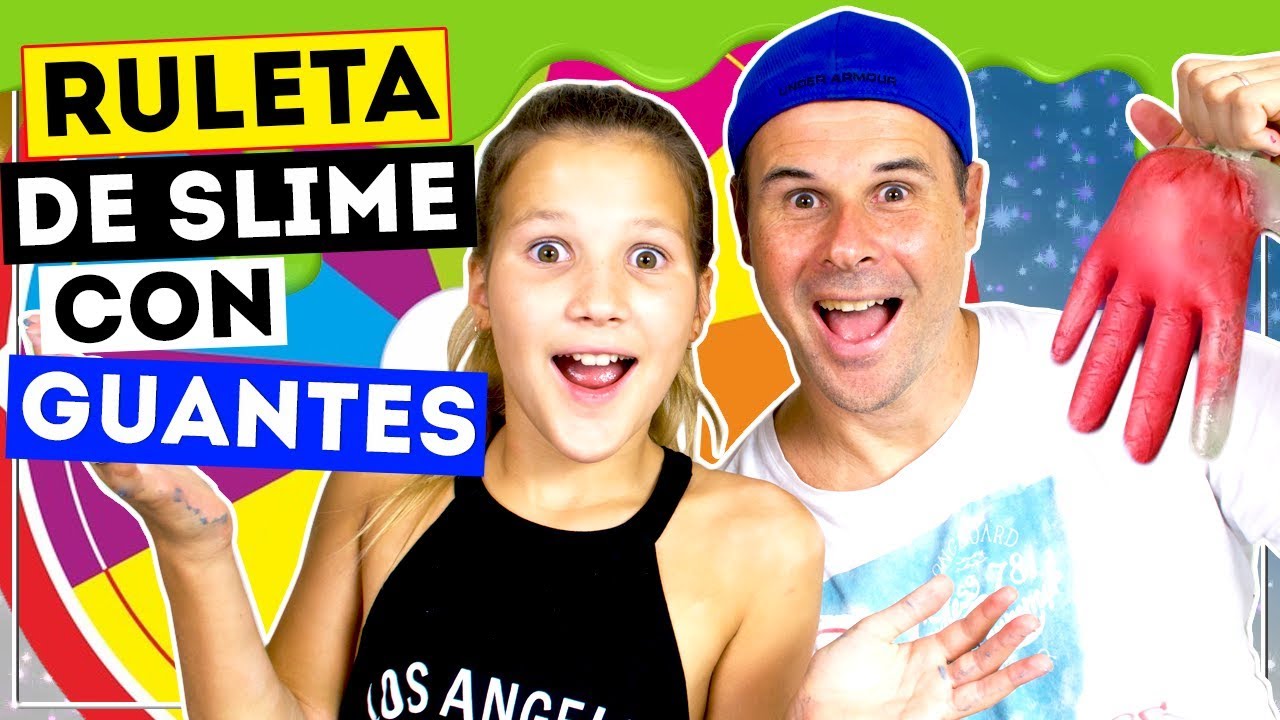 RULETA DE SLIME CON GUANTES | Daniela Golubeva