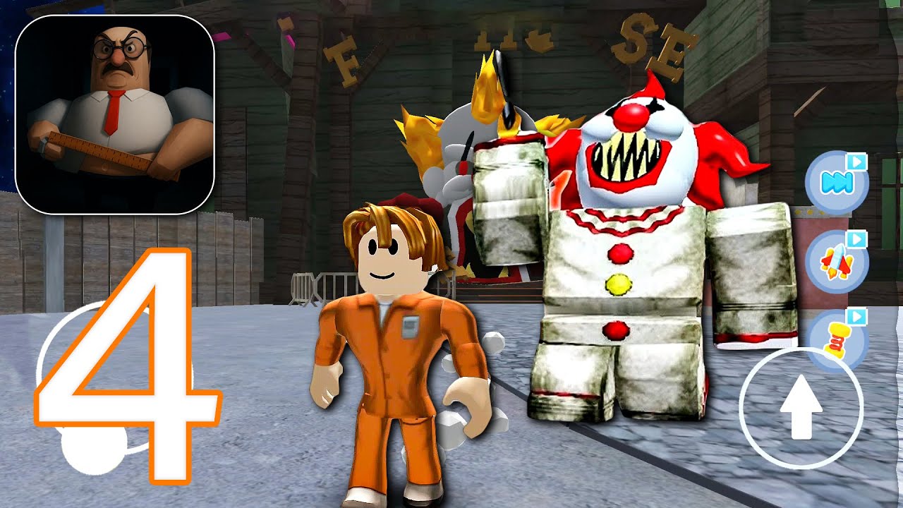 Escape The Carnival of Terror - Escape Barry Chapter 4 - Gameplay Walkthrough Part 4 (Android, iOS)