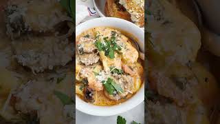 Creamy Sausage Tortellini Soup #shorts