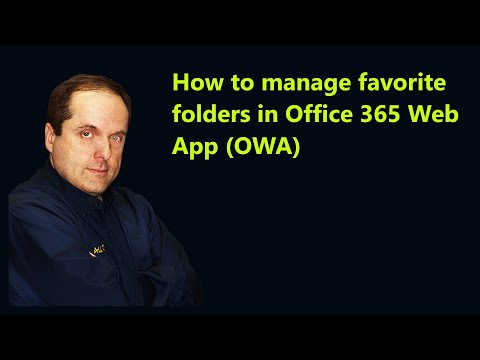 How to manage favorite folders in Microsoft 365 Web App (OWA)