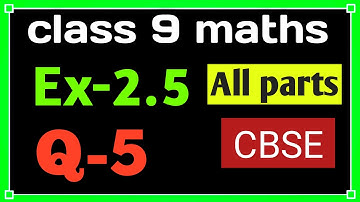 Class - 9th, Ex - 2.5, Q 5 (POLYNOMIALS) Maths NCERT CBSE