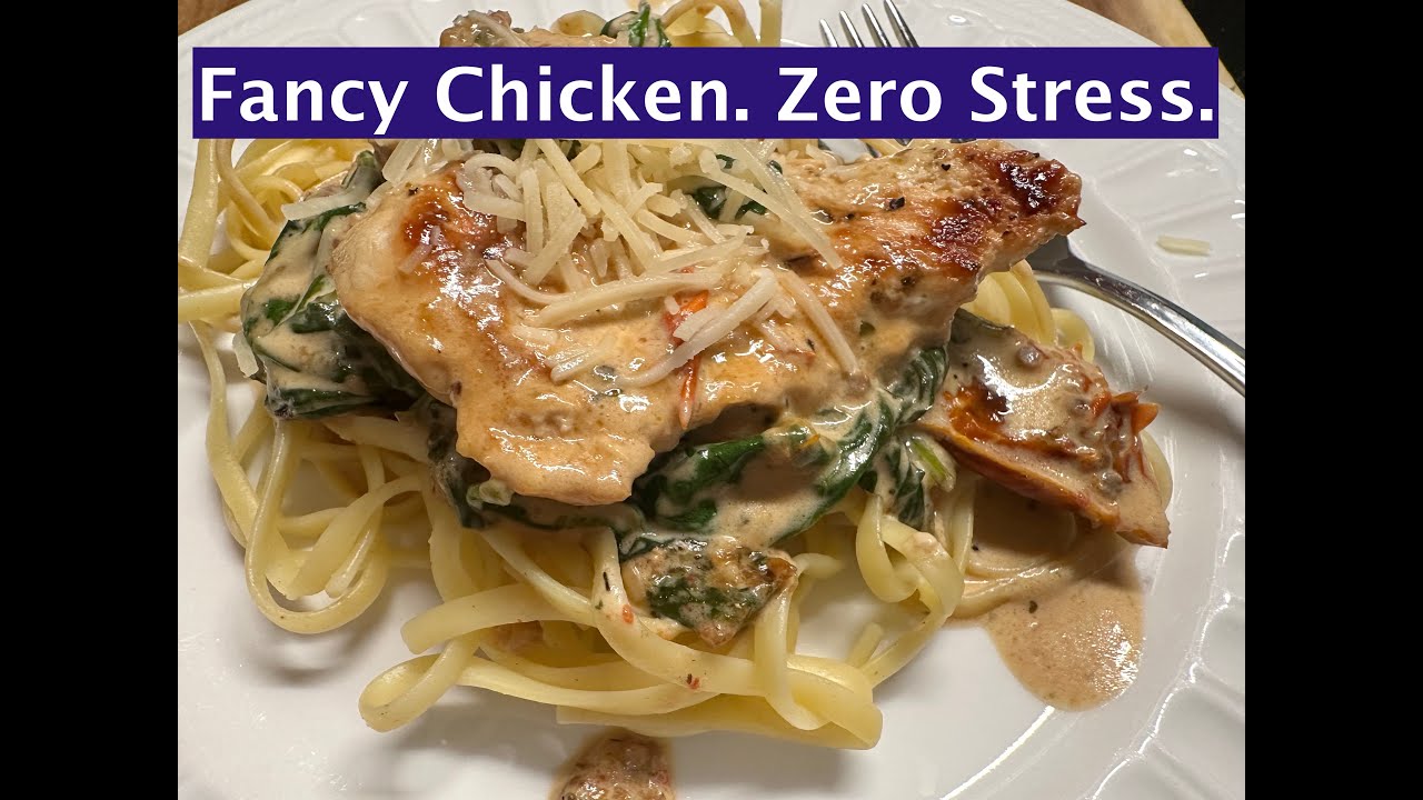 Курица по-тоскански в сливочном соусе (на одной сковороде!) | Простой ужин на будний вечер за 30 ...