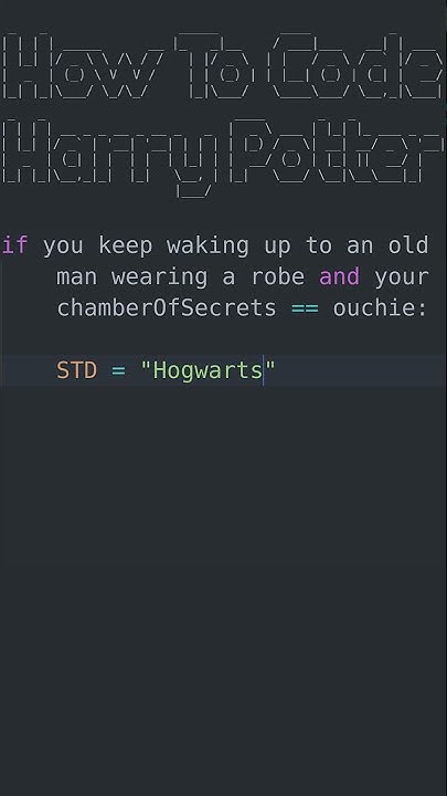 How To Code Harry Potter - YouTube