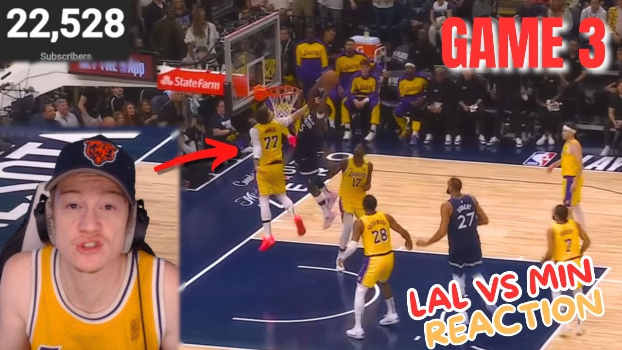 Reacting to Lakers vs Timberwolves Game 3... - YouTube