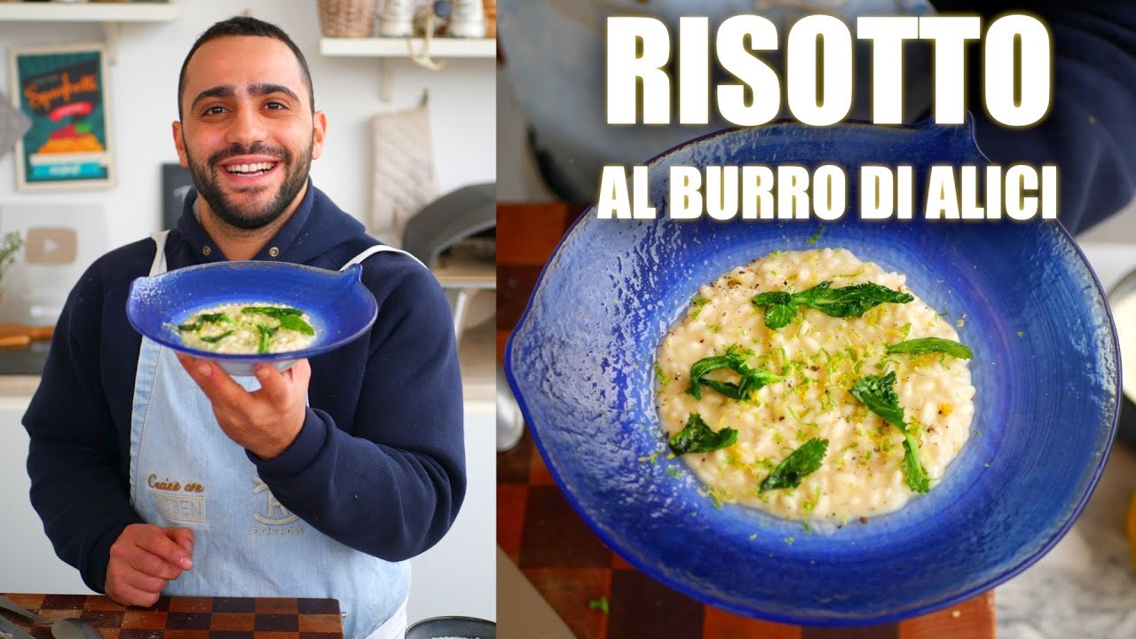Risotto with Anchovy Butter and Lemon and Lime Zest