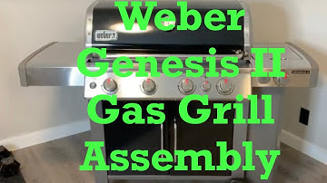 DIY Weber Genesis II Gas Grill Unboxing and Assembly Tutorial Demonstration [Weber Genesis II Grill]