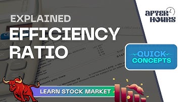 Efficiency Ratio | Quick Concepts | Learn Stock Market | After Hours