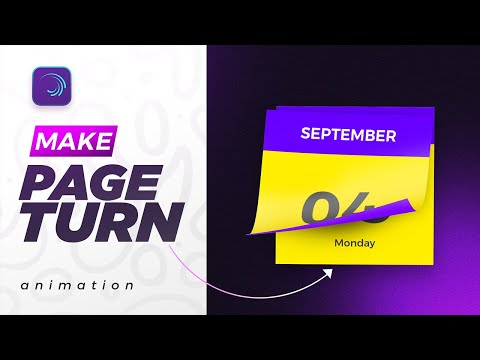 Make Page Turn Animation On Alight Motion