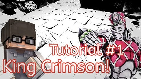 MCPE/MCBE JOJO command block tutorial | King Crimson Basic Command + Stand Leap