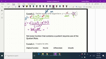 Calculus 2.9 Quotient Rule Example 2