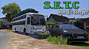 SETC non a/c sleeper coach Chennai to Trichy morning ride || Prakash Vega || Bus simulator || ets2