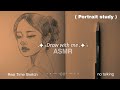 How I draw portraits | Real-Time ASMR Drawing