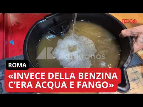 Video Carburanti annacquati, nuovi casi a Roma: «Acqua e fango nella moto»