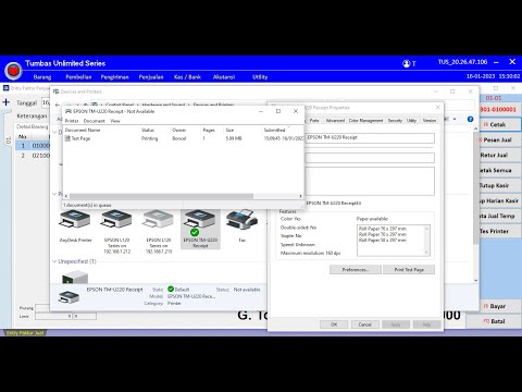 Cara Install Ulang Driver Printer Epson TMU 220 | @estohsoftware