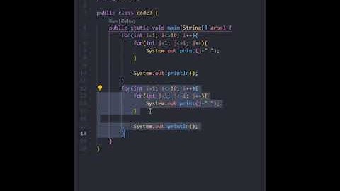 Print the number Pattern in #java programming|Java program to print Number Patten #shorts #Subscribe