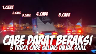 MENDEBARKAN !! KONVOI 5 TRUCK CABE JAM ADA APINYA🔥🔥