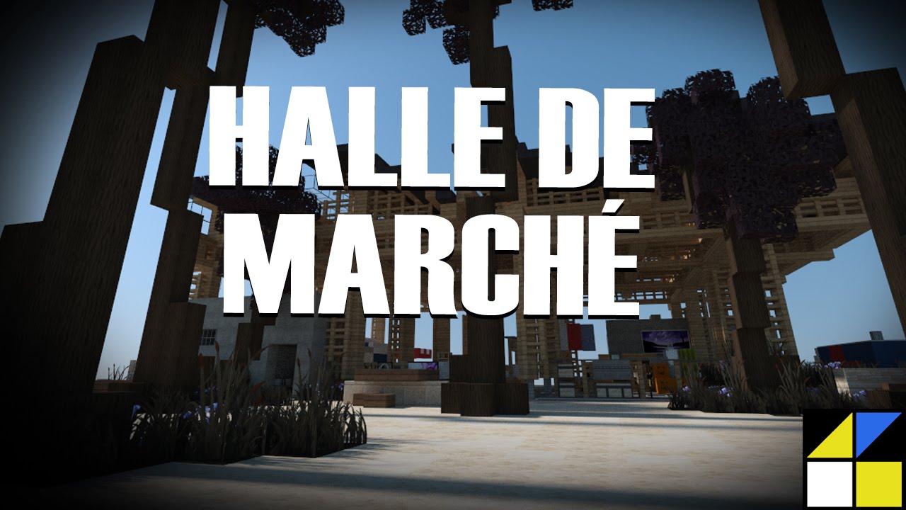 Minecraft Halle De Marche Moderne Modern Market Place Donwload Youtube