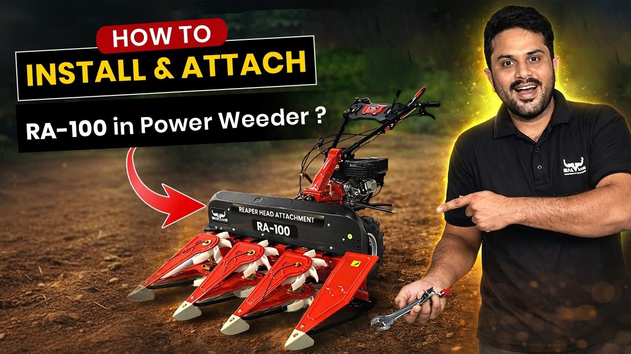 Reaper Head Attachment Installation RA-100 ⚙️| How to Install Reaper Head in Power Weeder 🧰🛠️