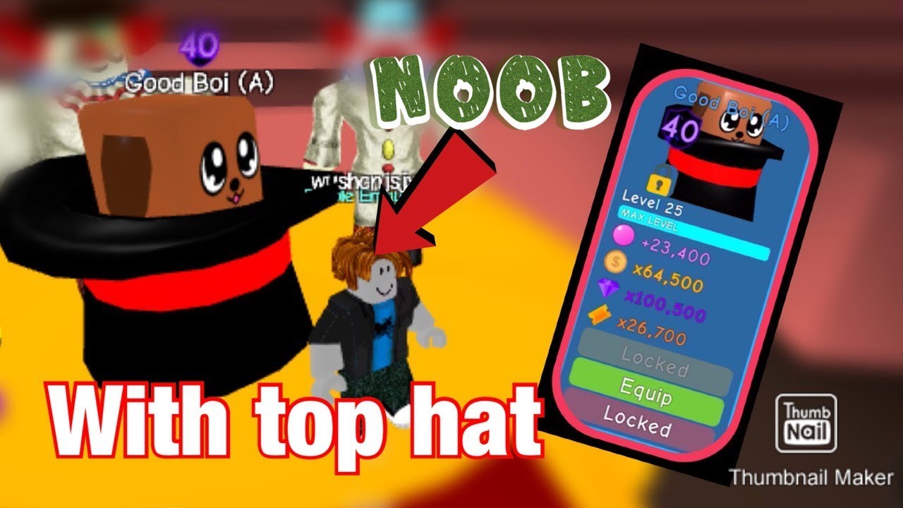 Roblox Bgs Noob Disguise Trolling With Top Hat A Roblox Bubble Gum Simulator - roblox noob karakteri nasıl yapılır