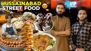 Hussainabad Street Food Tour | Karachi food vlog | VIP Popsicles | Tawa icecream | Lava Pizza