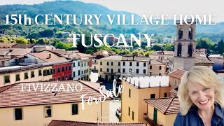 BEAUTIFUL VILLAGE HOME WITH GARDEN IN THE HISTORICAL HEART OF FIVIZZANO TUSCANY FOR SALE