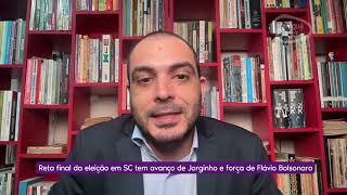 Reta final da eleição em SC tem avanço de Jorginho e força de Flávio Bolsonaro