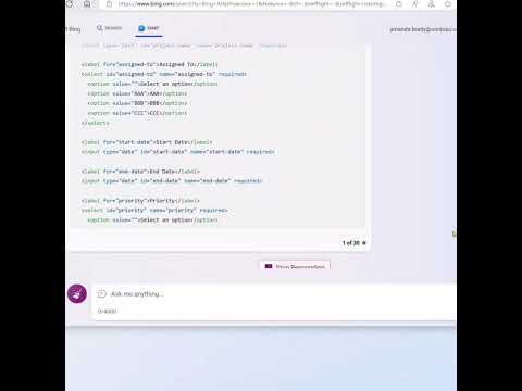 Visual Search in Bing Chat - Desktop experience