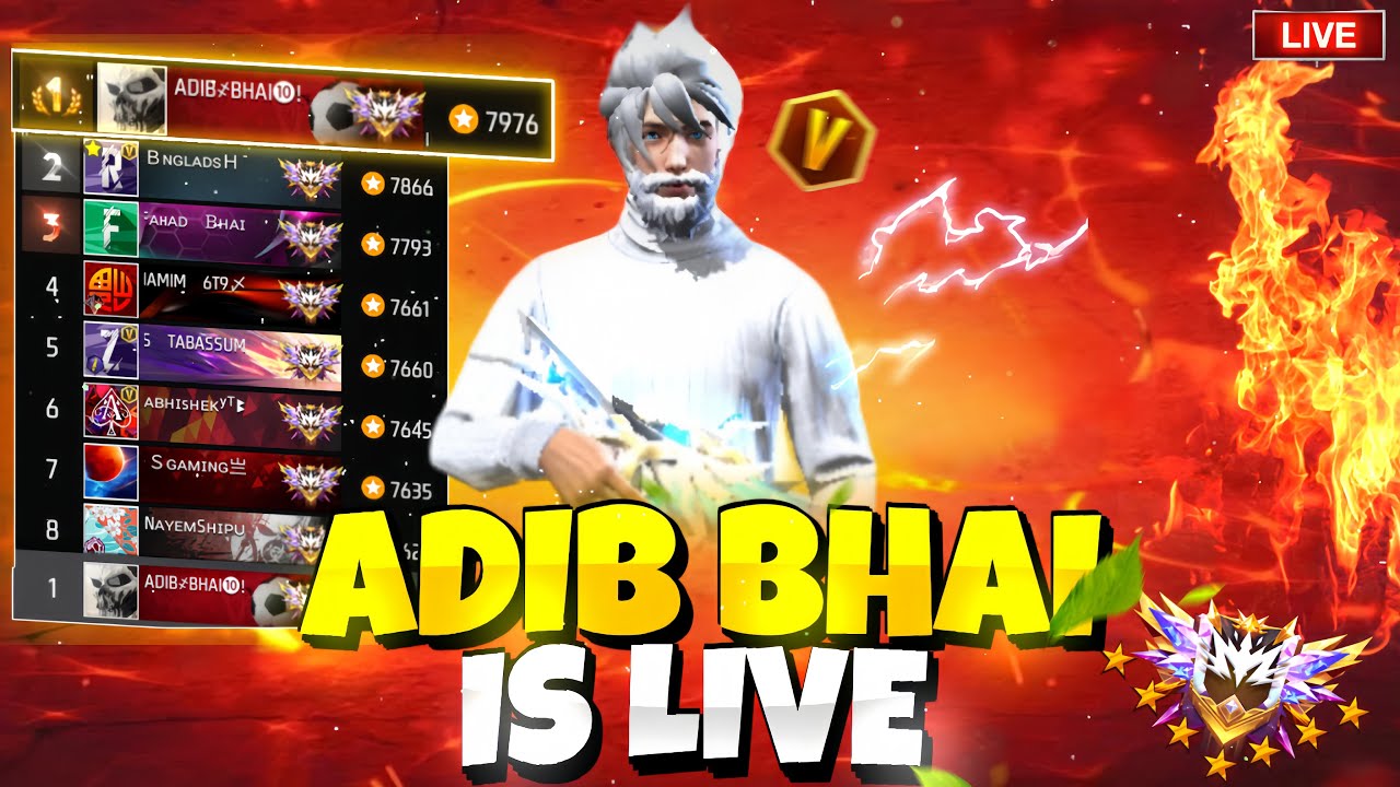 🎯 Road to Grandmaster Top One | Free Fire Rank Push live With EVON ...