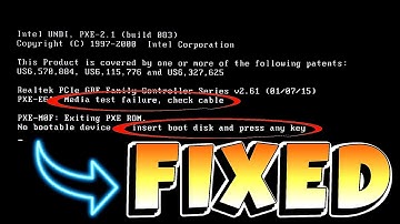 How to Fix Media Test Failure Check Cable, No Bootable Device Insert Boot Disk Error 💯💯