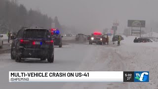 UPDATE: US-41 in Ishpeming open following crash