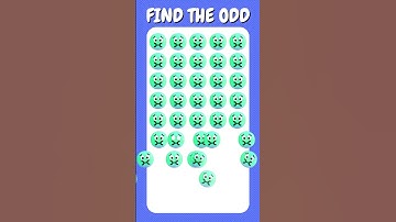 Find The Odd One Out - Part 7  #shorts #howgoodareyoureyes #emojichallenge