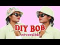 Diy  bob rversible patron sur mesure 