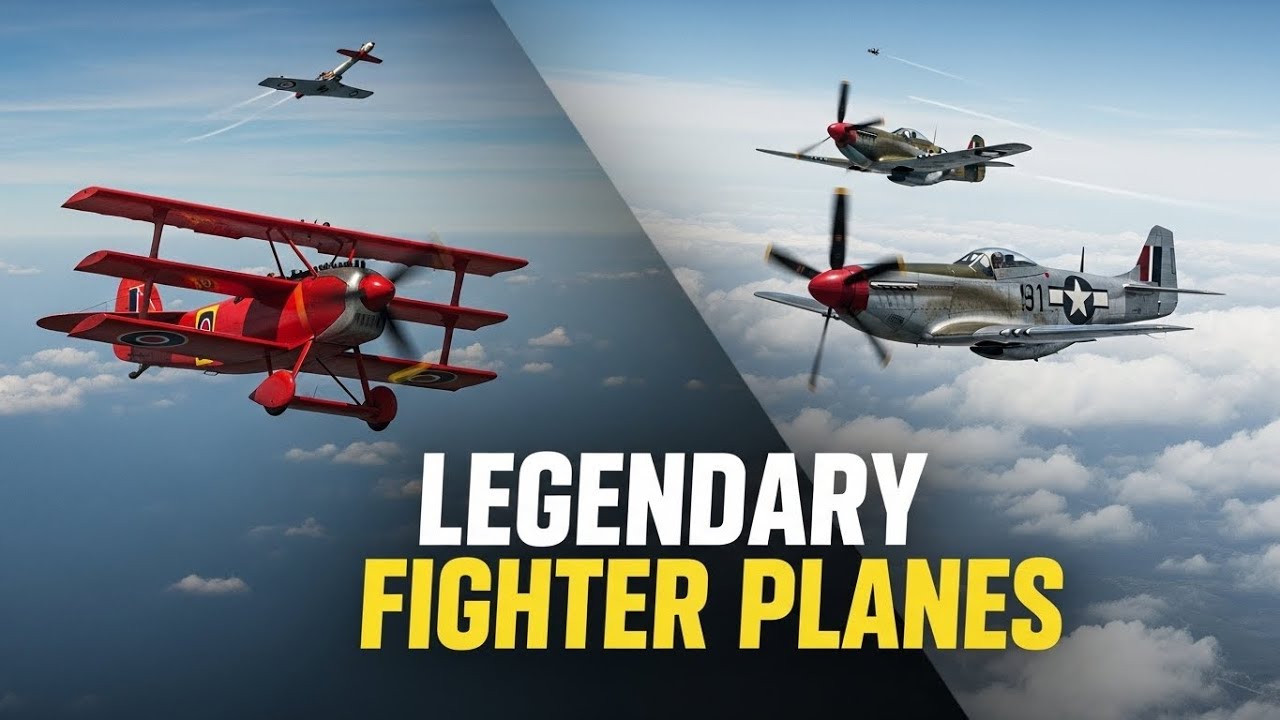 History’s DEADLIEST Fighter Planes: From WW1 Dogfights to WWII Legends.