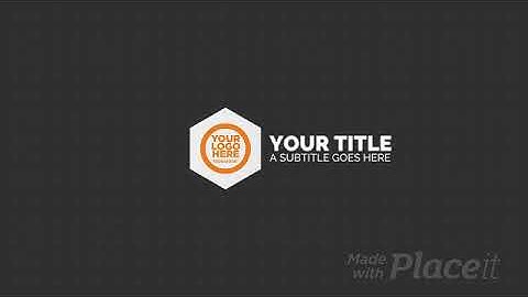 Intro Maker for a Logo Reveal with Minimal Motion Graphics