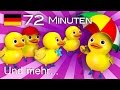 Fünf kleine Entlein | Und noch viele weitere Kinderlieder | von LittleBabyBum