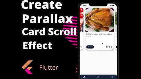 Flutter Parallax Card Scroll Effect. Code on Instagram https://www.instagram.com/p/CQliAiMjX_X/