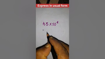 Usual form #shortvideo #maths