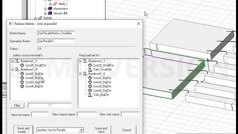 RLCG calculation for Parallel Leads using Q3D Matrix reduction.