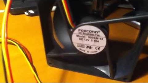 Same 555 timer based PWM controlling a cheap box fan